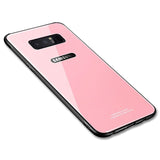 Bakeey™ Tempered Glass Mirror Back TPU Frame Protective Case for Samsung Galaxy Note 8/S8/S8Plus