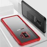 Bakeey Clear Tempered Glass Back Cover TPU Frame Protective Case for Samsung Galaxy Note 9/S9/S9 Plus/Note 8/S8/S8 Plus/S7 Edge