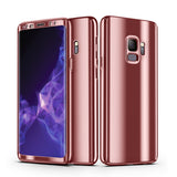 Bakeey Plating 360° Full Body PC Front+Back Cover Protective Case+HD Film For Samsung Galaxy S9/S9 Plus