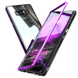 Bakeey Magnetic Adsorption Metal Clear Tempered Glass Scratch Resistant Protective Case for Samsung Galaxy Note 8