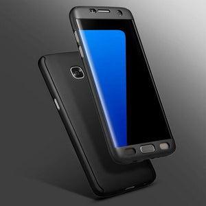 Bakeey™ 360 Degree Full Body Protection Case With Tempered Glass for Samsung Galaxy A3 A5 A7 2017