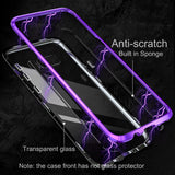 Bakeey 360° Magnetic Adsorption Aluminum Glass Protective Case for Samsung Galaxy S8/S8 Plus