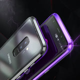 Bakeey 360° Magnetic Adsorption Metal Clear Glass Protective Case for Samsung Galaxy S9/S9 Plus