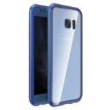 Bakeey Magnetic Adsorption Aluminum Tempered Glass Protective Case for Samsung Galaxy S9/S9 Plus/Note 8/S8/S8 Plus/S7/S7 Edge