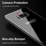 Bakeey™ Tempered Glass Mirror Back TPU Frame Protective Case for Samsung Galaxy Note 8/S8/S8Plus