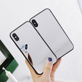 LOVECOM Luxury Mirror Phone Case For iPhone 6 6S 7 8 Plus XS X XS MAX XR Reflect Girly Glass Back plane TPU+PC Phone Cover Case