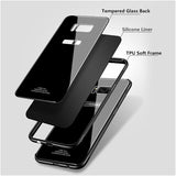 Bakeey™ Tempered Glass Mirror Back TPU Frame Protective Case for Samsung Galaxy Note 8/S8/S8Plus