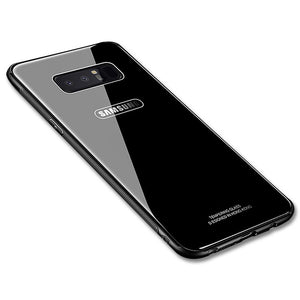 Bakeey™ Tempered Glass Mirror Back TPU Frame Protective Case for Samsung Galaxy Note 8/S8/S8Plus