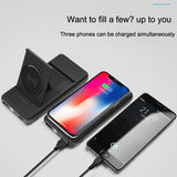 Bakeey 2 in 1 Qi Wireless Charger with Holder 10000mAh Power Bank Case for Samsung Xiaomi Huawei