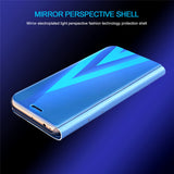 Mirror Window View Smart Sleep Bracket Case For Samsung Galaxy A3/A5/A7 EU Version 2017