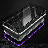 Bakeey 360° Magnetic Adsorption Metal Clear Glass Protective Case for Samsung Galaxy S9/S9 Plus