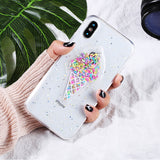 3D Dynamic Ice Cream Phone Case For iphone X