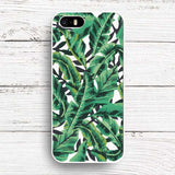 Tropical Banana Leaf iPhone Case