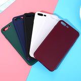 Color TPU Silicone Frosted Matte Case