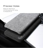 Luxury Cloth Texture Soft TPU Silicone Cover  Case