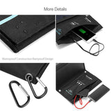 3 Panel 20W Solar Power Bank Charger