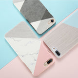 Marble Wood Ultra Slim Hard Cover