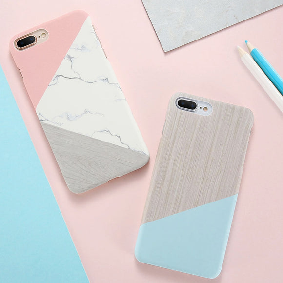 Marble Wood Ultra Slim Hard Cover