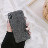 Cloth Texture Soft TPU case