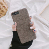 Cloth Texture Soft TPU case