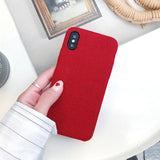 Cloth Texture Soft TPU case