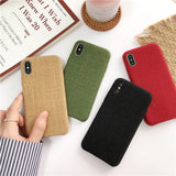 Cloth Texture Soft TPU case