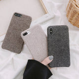 Cloth Texture Soft TPU case