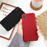 Cloth Texture Soft TPU case