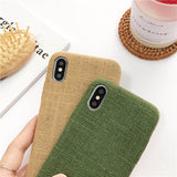 Cloth Texture Soft TPU case