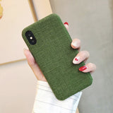 Cloth Texture Soft TPU case