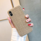 Cloth Texture Soft TPU case