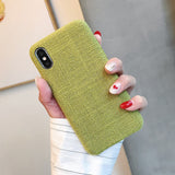 Cloth Texture Soft TPU case