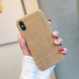 Cloth Texture Soft TPU case