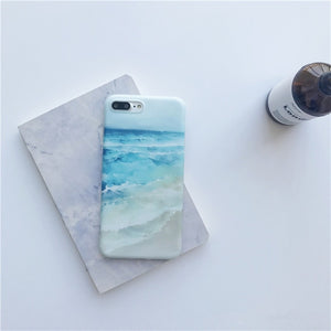 Blue Sea Waves beach case