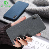 Luxury Cloth Texture Soft TPU Silicone Cover  Case