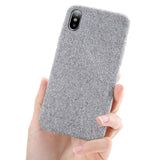 Luxury Cloth Texture Soft TPU Silicone Cover  Case