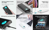 20000mAh Power Bank Fast Charging 3.0 USB External Battery