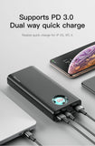 20000mAh Power Bank Fast Charging 3.0 USB External Battery