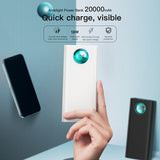 20000mAh Power Bank Fast Charging 3.0 USB External Battery